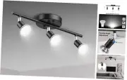 LED 3-Light Track Light Kit, Flexible Kitchen Ceiling Light Fixture, 3 light