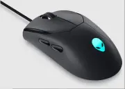 Alienware AW320M (Black) USB Wired Gaming Mouse with 6 Buttons, Auto-Calibration