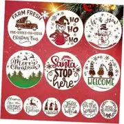 for Painting on Wood 12 Inch & 6 Inch - Large Round Holiday Christmas Stencils