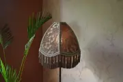 Lampshade scallop soil lace hand-stitched table lampshade floor lampshade