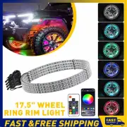 4X 15.5" RGB LED Chaser Wheel Light Ring Rim Lights W/ Turn Signal Brake For Car (for: Porsche)