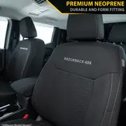 Toyota Prado 250 Kakadu GP6 Premium Neoprene 2x Front Row Seat Covers (Made To Order)