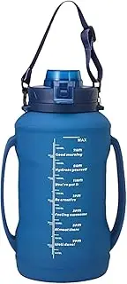 Rproonay Silicone Water Bottle, Refillable Sports Drink Container With Handle, Leak-proof Wide Mouth Design For Gym, Travel, Outdoor Use, Hiking, Cycling, Or Daily Hydration