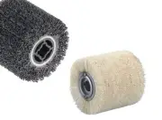 Fiber & Silicon Carbide Brush burnishing Wheel stained wood surface fits Metabo