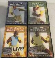 Billy Blanks Billys Bootcamp Fitness DVDs Set of Four 4 New Sealed Workout Fast