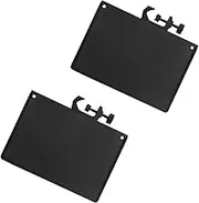 Cabilock 1set Microphone Stand Trays for Mic Sound Card Tray Sound Live Tray Metal Black Abs Microphone Stand Shelf 2pcs