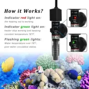 PULACO 25W Small Aquarium Submersible Betta Heater with Free Thermometer Strip,