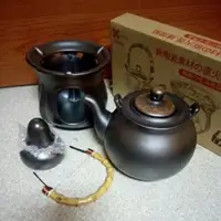 在飛比找蝦皮購物優惠-京窯陶瓷直火壺(1.5L) 新陶瓷素材直火壺 爐燈組