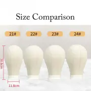 Canvas Wig Head Wig Stand 21-24inch Mannequin Head Stand with Head Wig
