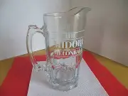Midori Glass Bar Pitcher “The Midori Melonball” 32oz. Advertising Barware