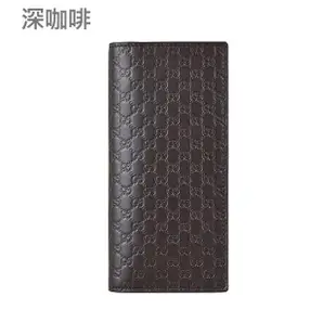 【GUCCI 古馳】GUCCI GUCCISSIMA經典GG壓紋LOGO牛皮12卡對折直立長夾(四色)