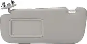 Sun Visor Fabric Grey Sun Shielding Visor Mirror with Makeup Mirror Compatible for Toyota Corolla 2007 2008 2009 2010 2011 2012 2013