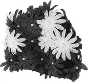 YARNOW Adult Swimming Cap Swimming Hat Women Shower Cap for Women Swimming Cap for Women Hair Large Shower Cap Hats for Swimming Ladies Petal Bathing Cap Swim Cap Women Pool Brocade