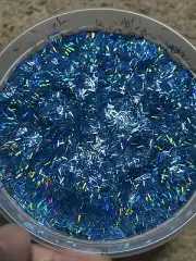 50g Bulk Holo Light Blue Tinsel Glitter Nail Art Tumbler Solvent Resistant