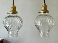 在飛比找Yahoo!奇摩拍賣優惠-德國中古，蜂巢玻璃小吊燈。