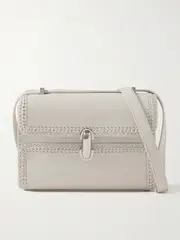 [Savette] Savette - Symmetry 19 Leather Shoulder Bag - Ivory - One size One size Ivory