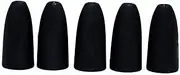 Prime Fish Co. Tungsten Bullet Worm Weight - Bass Fishing Flipping Pitching (1/16oz (10 Pack), Matte Black)