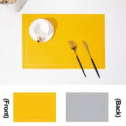Sleek Design Double Layer Placemat Set in Two Colors 6pcs Available Now