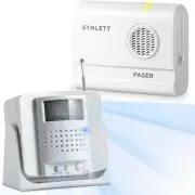 Bed Alarm Caregiver Pager with Wireless Motion Sensor Alarm Indoor Fall Preventi