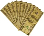 10pcs100 Dollar Bills Bookmark, Mark Featuring Ben Franklin Old $100 GLeaf Bills for Party Notes Album Money Great for Classrooms, Book Clubs