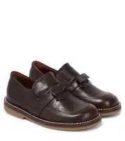 [PePe] PèPè Bow-detail leather loafers UK 7 brown