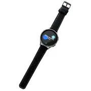 Nevenka Samsung Watch Band Vintage Genuine Leather for Galaxy Watch 4/5-Black