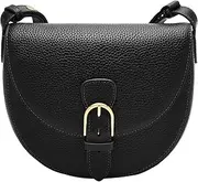 Fossil Women's Everleigh Leather Flap Crossbody Purse Handbag