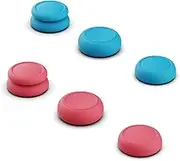 Skull & Co. Skin, CQC and FPS Thumb Grip Set Joystick Cap Analog Stick Cap for Nintendo Switch Lite Joystick - Pokemon Cyan & Magenta, 3 Pairs(6pcs)