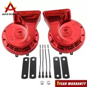Universal 2pcs 12V 110DB 510Hz Car Truck Auto Loud Dual-tone Snail Electric Horn (for: Ford)
