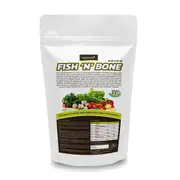 Fish 'N' Bone - 100% Blood and Bone Fertiliser (8-8-2-13) Powder - Australian Certified Organic - Fish Bone Meal Slow Release Garden Fertiliser