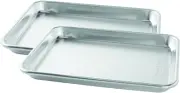 Nordic Ware 45306AMZM Natural Aluminum Commercial Baker'S Quarter Sheet, 2-Pack,