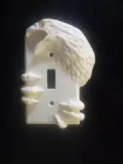 Bald Eagle, Resin white, light switch cover