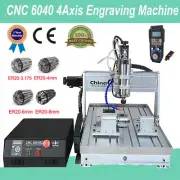 CNC 4Axis Engraving Machine 6040 Mcah3 USB Router 2200W Carving Milling Engraver