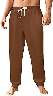 [Generic] Men's Sweatpants, Rust Brown-464, Polyester Joggers, Sweatpants Jogging Pants for Workout Running