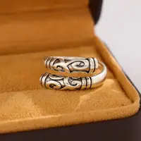 在飛比找蝦皮購物優惠-韓版創意熱銷時尚個性復古緊箍咒 金箍棒創意開口戒指R141