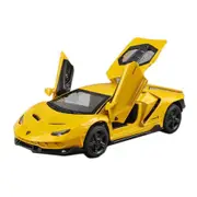 Catzon 1:32 LP770 Alloy Car Model with Pull-Back Functionality and Sound Light Effects-Yellow