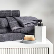 Sheraton Subway 5 Piece Towel Set - Slate