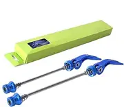 Front Rear Bicycles Skewer,Quick Release Skewer Clip Bolt Lever Set | Aluminum Alloy Hollow Shaft Kit Replacement for Bike Wheel Hub