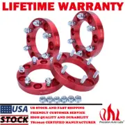 1" 4Pcs Wheel Spacers 6x5.5 12x1.5 Studs For Toyota Tacoma Chevrolet Colorado (for: Toyota)