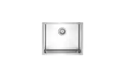 MEIR Lavello Stainless Steel Kitchen Sink - 550 x 440mm Single Bowl - Top/Under Mount - Brushed