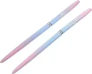 CALLARON 2Pcs Nail Art Brush Nail Polish Liner Pens with Elegant Gradient and Design for Home and Salon Use
