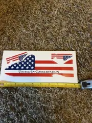 Join CCA Fish Flag Fishing Sticker Coastal Conservation Association Red White Bl