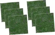 Toddmomy 6pcs Artificial Faux Moss Realistic Grass Mat for DIY Landscapes Terrariums and Succulent Planter Decoration for Creative Home Decor