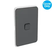 Clipsal Iconic 1 Gang Switch Skin Anthracite