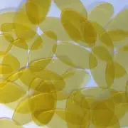 Ellipse Oval Vinyl Shape 1.5" Yellow Go Go Transparent