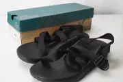 Chaco Z Cloud Solid Black Mens Strapped Hiking Sandals Sz 12 BRAND NEW W BOX