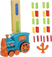 KOMBIUDA Auto Domino Train Boys and Girls Domino Train Toys Improve Hand-Eye Coordination Skills Random