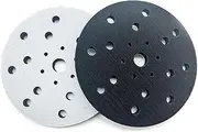 Taicols 2 Pcs Soft Sponge Interface Pad Hook & Loop Sanding Disc, 6 in 21 Holes for Sanding Machines Replacement Polishing Cushion Pad Sanding Soft Pad Buffer Foam Cushion Pads Hook Loop Backing Pad