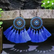 3" Bronze-tone Earring Set Bohemian Retro Dangle Drop Hook New Free Ship 7959