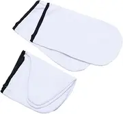 minkissy 2 Pairs Warm Gloves Wax Bath Gloves Pearl Ponytail Hair Clip Red Lipstick Case Paraffin Wax Mitts Lipgloss Organizers Wax Gloves Moisturizing Work Gloves Spa Set Soft